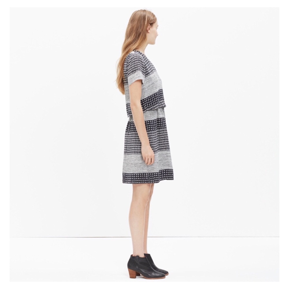 Madewell Two-Piece Hashtag Stripe Dress SZ 2 NEW - Picture 2 of 3